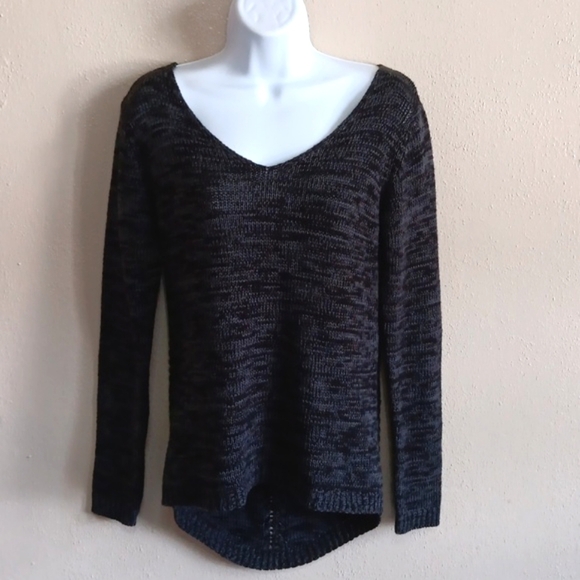 Web Knit Back Sweater By Rue 21 Women's Size Small, Gray Fall Winter Knitted Top - Picture 3 of 9